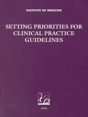 cover image of Setting Priorities for Clinical Practice Guidelines